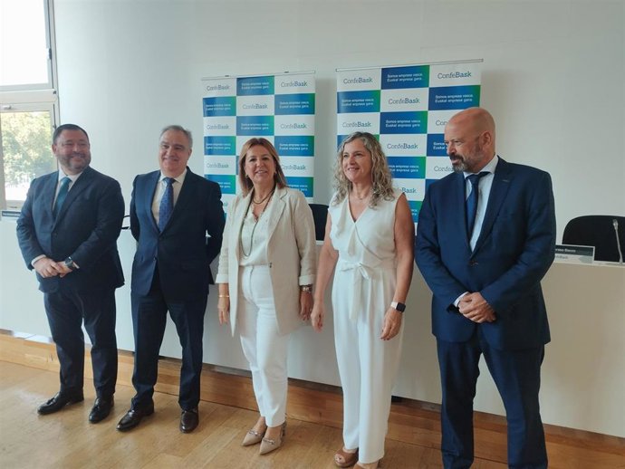 Comparecencia de Confebask tras la reunión de su Consejo General anual