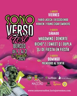 Cartel de SonoVerso 2025