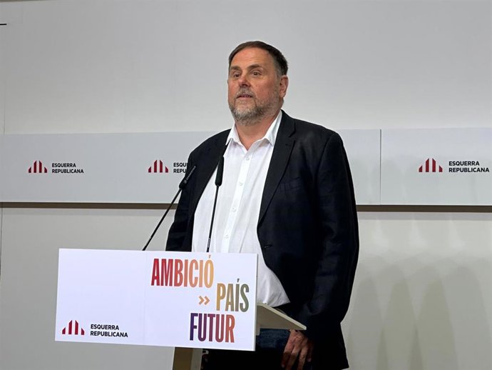 El presidente de ERC, Oriol Junqueras