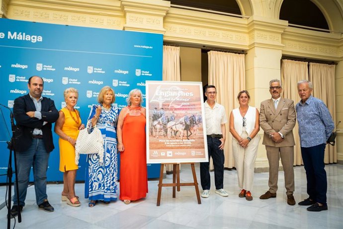 La concejala delegada de Servicios Operativos y Fiestas en el Ayuntamiento de Málaga, Teresa Porras, presenta el Concurso - Exhibición de Enganches Ciudad de Málaga