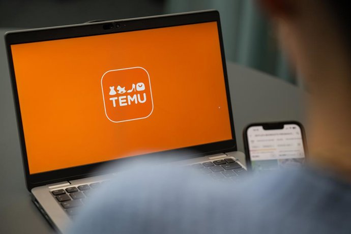 FILED - 29 August 2023, Berlin: View of a laptop with the Temu app logo (staged scene). Chinese online retail giant Temu violates European Union laws by not doing enough to tackle the sale of illegal products on the shopping platform, according to the pre