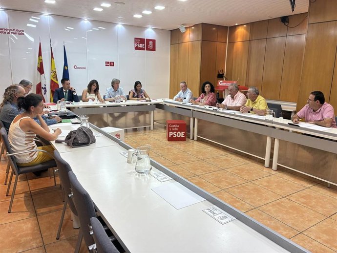 Un momento de la reunión de las Opas y el PSCyL.