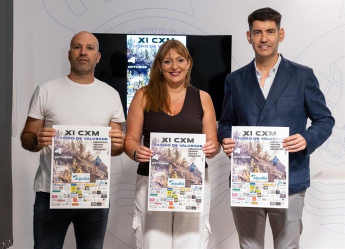 Presentacion en la Diputación de la XI edición del Trail 'Memorial Pedro Zarza'  de Valverde del Camino.