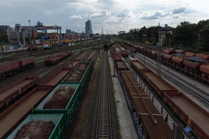 Imagen de archivo de las vías ferroviarias en Alemania.
