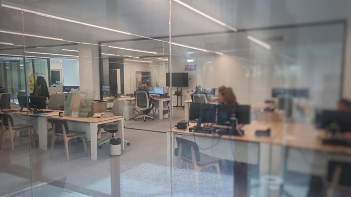 Interior de la nueva comisaria de la Policía Local de Gijón.