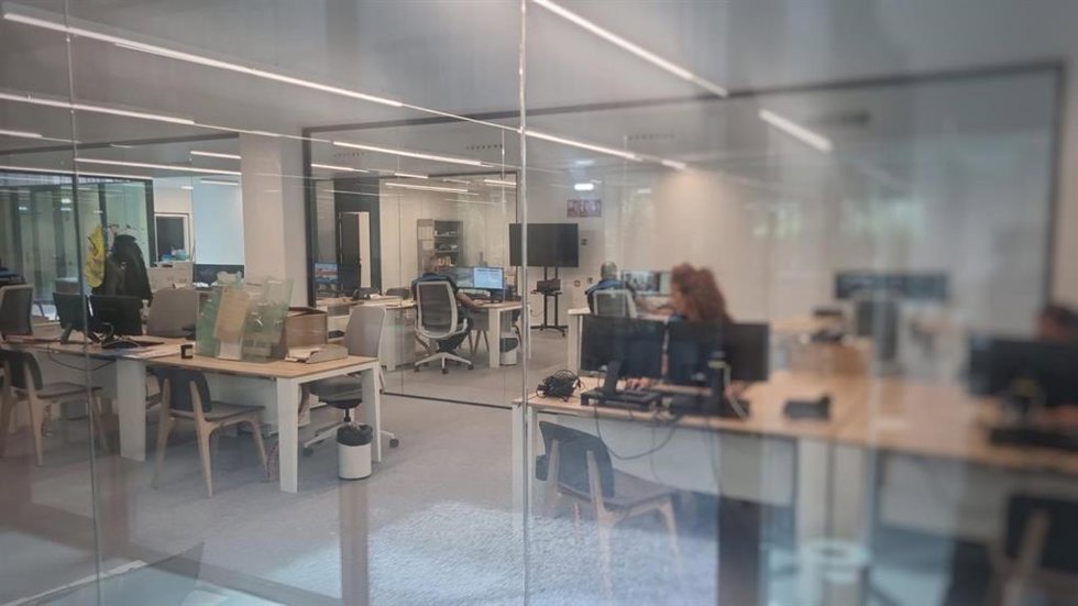 Interior de la nueva comisaria de la Policía Local de Gijón.