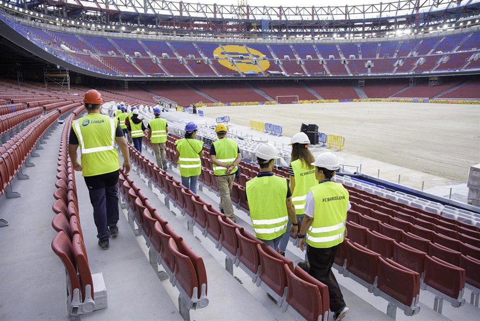 Estado de las obras en el Spotify Camp Nou a 28 de julio de 2025