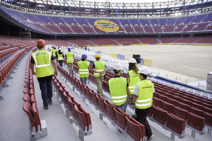 Estado de las obras en el Spotify Camp Nou a 28 de julio de 2025