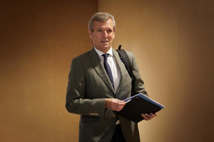 O presidente da Xunta, Alfonso Rueda, após o Consello da Xunta