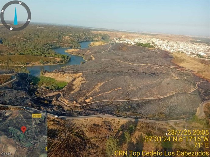 Imagen del incendio de Aznalcóllar