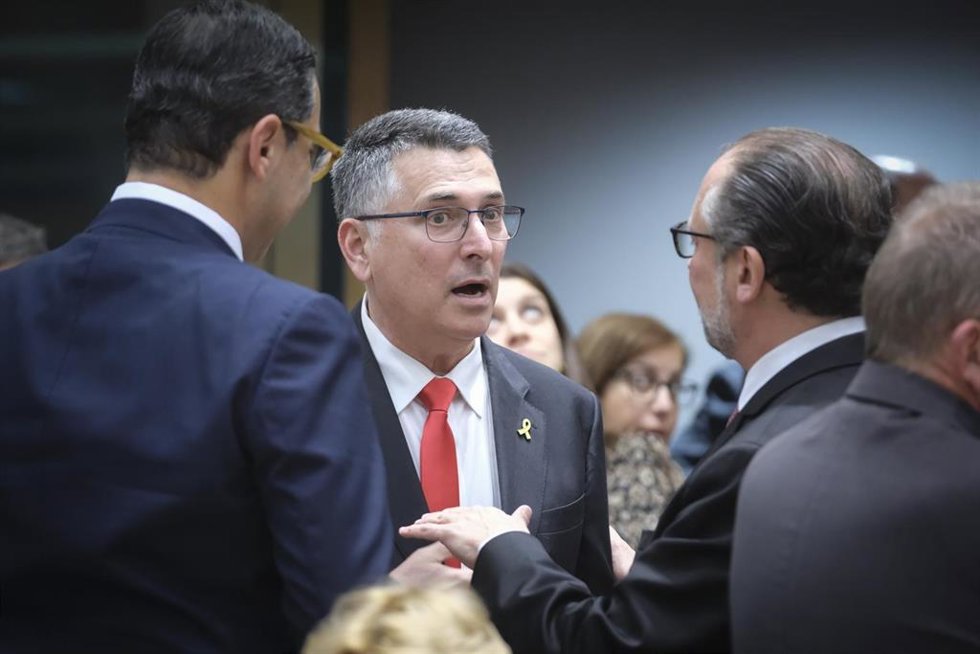 Archivo - El ministro de Asuntos Exteriores israelí, Gideon Saar, durante el Consejo Europeo de la Asociación UE-Israel, el 24 de febrero de 2025