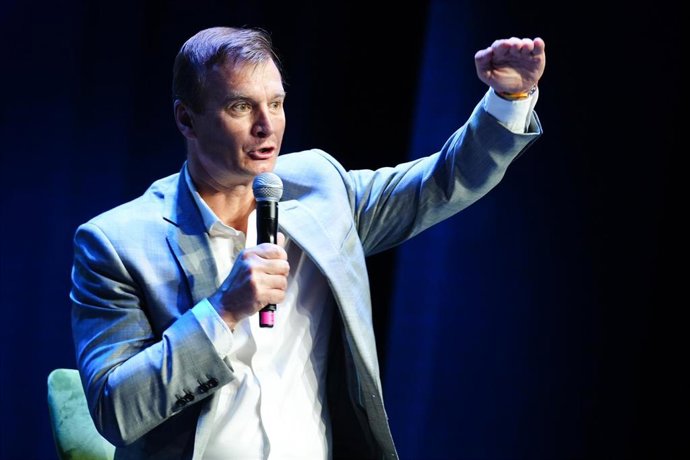 Archivo - El CEO de MasOrange, Meinrad Spenger ,interviene en la inauguración la octava edición del 5G Fórum. A 12 de mayo de 2025 en Sevilla, Andalucía (España). 