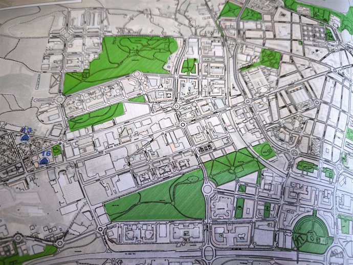 Mapa de refugios  climáticos de Logroño