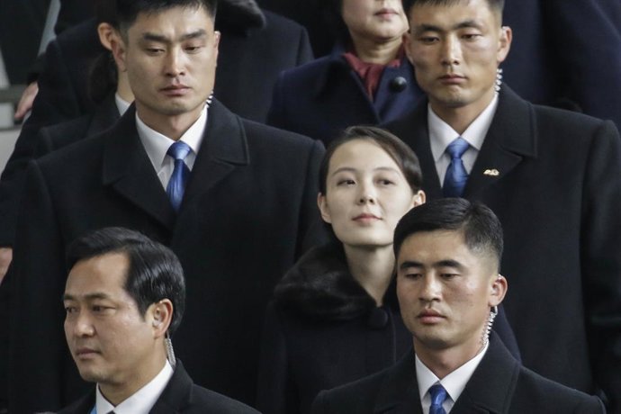 Archivo - February 9, 2018 - Incheon, SOUTH KOREA - Feb 9, 2018-Incheon, South Korea-North Korean leader Kim Jung Un's younger sister Kim Yo Jung arrives at Incheon International Airport in South Korea. In a stunning turn of events, North Korean leader Ki