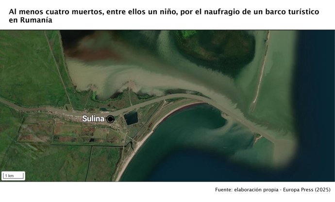 Al menos cuatro muertos, entre ellos un niño, por el naufragio de un barco turístico en Rumanía