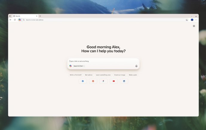 El nuevo modo Copilot en Edge de Microsoft.