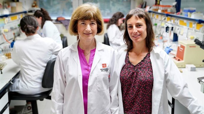 Las investigadoras Carmen Torres y Elena Gómez