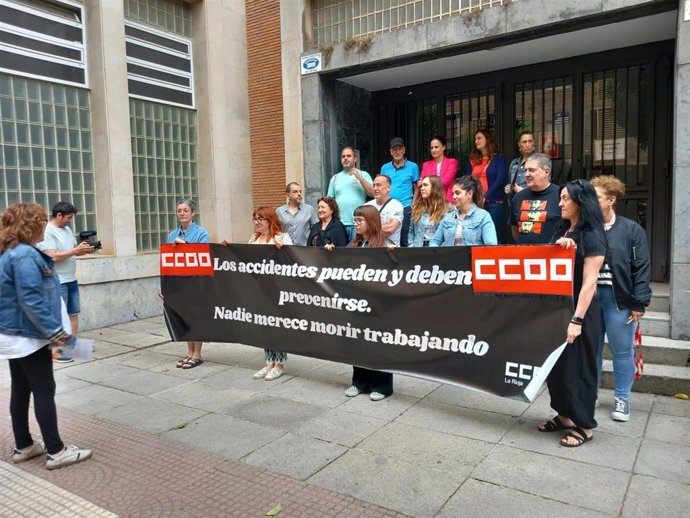 CCOO recuerda al hostelero fallecido el pasado domingo: "Es intolerable el nivel de accidentalidad que soporta La Rioja"