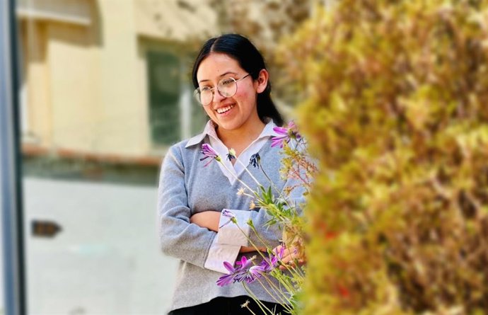 La estudiante María del Cielo Galindo.