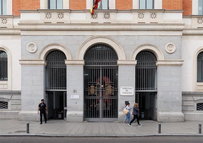 Archivo - Fachada del Tribunal de Cuentas, a 22 de mayo de 2023, en Madrid (España).