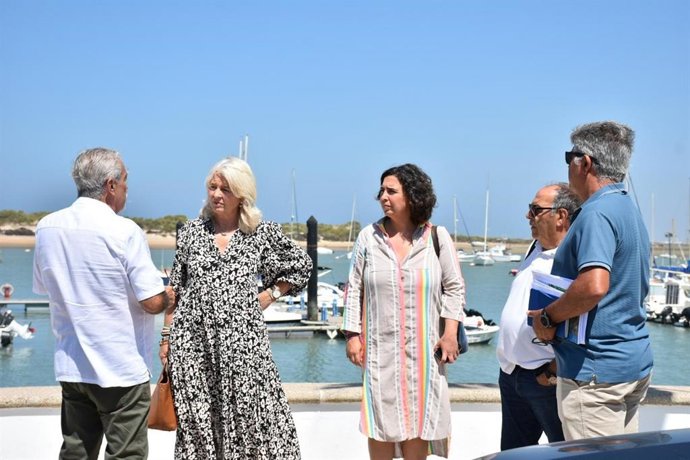 Mercedes Colombo en el puerto deportivo de Sancti Petri.