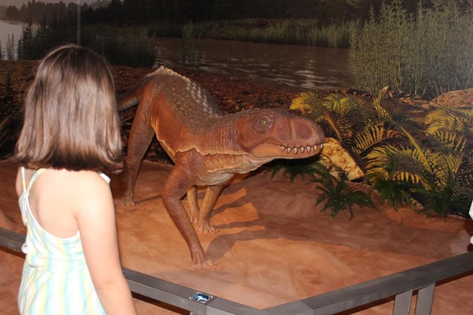 Visitantes en el Paleontològic-Museu