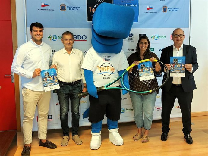 Thiem, Gasquet y Paire, cartel del XXXVIII torneo de tenis Playa Luanco que ha sido presentado este martes en el Museo Marítimo de Asturias en Luanco (Asturias).
