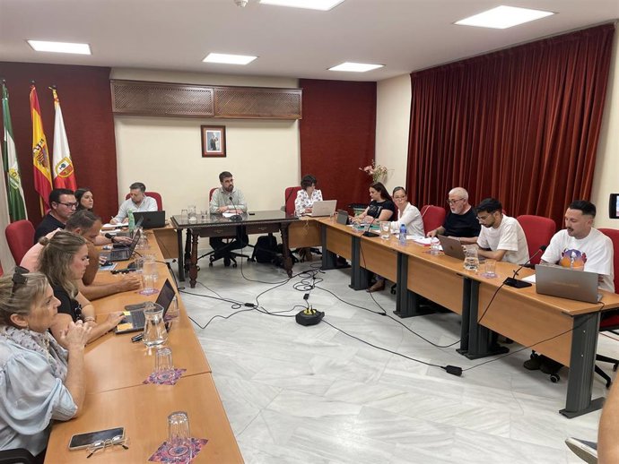 Pleno del Ayuntamiento de Gerena del pasado lunes, donde se aprobaron los presupuestos municipales.