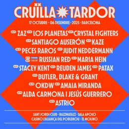 Cartell del Cruïlla Tardor 2025