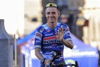 Remco Evenepoel, Mikel Landa, Julian Alaphilippe y Juan Ayuso, en la 44 edición de la Clásica San Sebastián el sábado