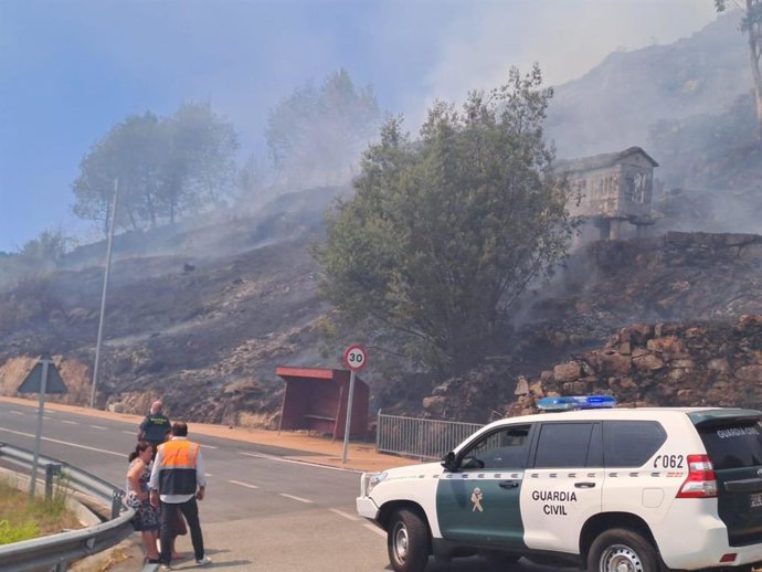 Incendio en Cerdedo-Cotobade
