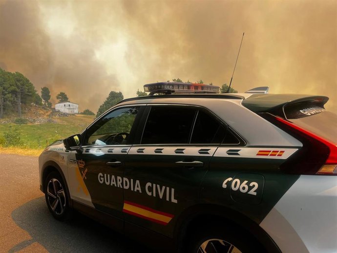 Vehículo de la Guardia Civil.
