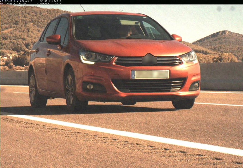 Uno de los coches implicados
