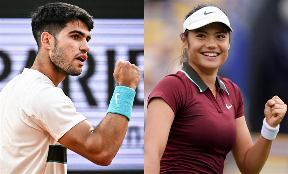 Carlos Alcaraz y Emma Raducanu