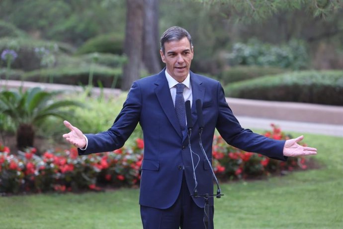 El presidente del Gobierno, Pedro Sánchez, este martes en Marivent.