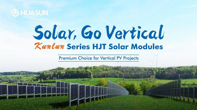 Huasun Kunlun Series HJT Solar Modules & Vertical PV Applications