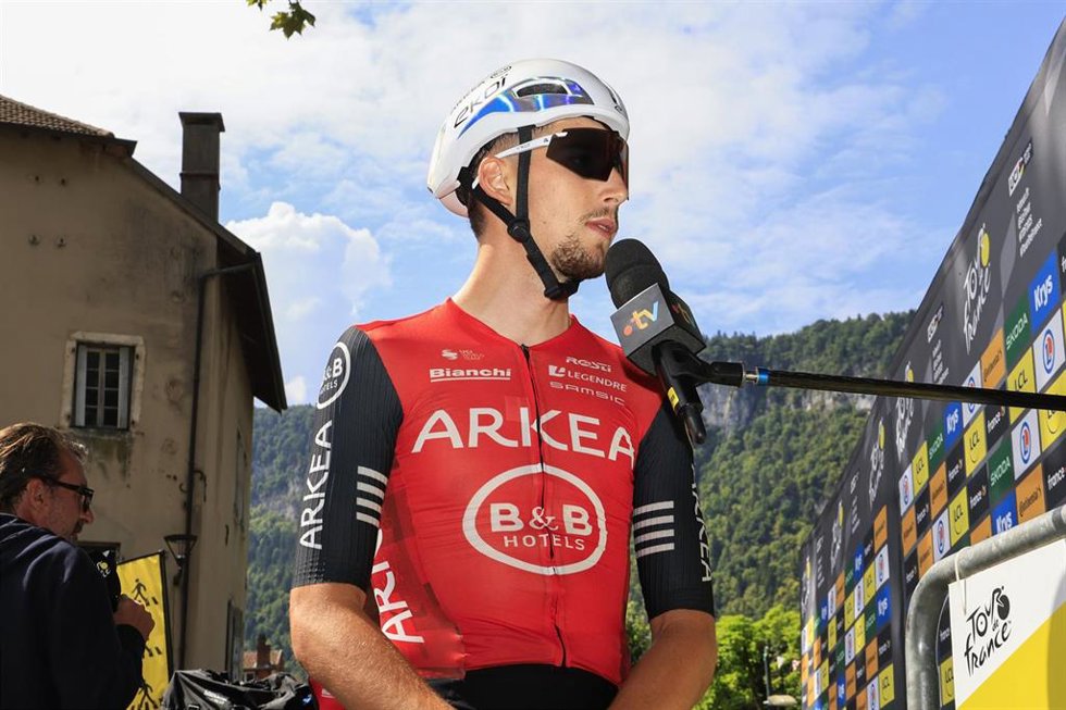 Kévin Vauquelin, ciclista del equipo Arkea-B&B Hotels.