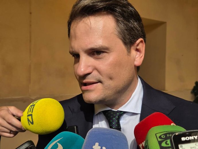 El consejero de Presidencia, Interior y Diálogo Social, Abel Bautista, en declaraciones a los medios