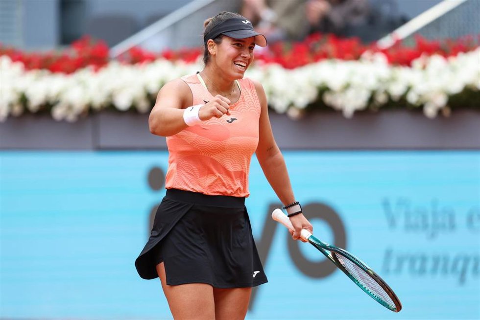 Archivo - Jéssica Bouzas durante el Mutua Madrid Open 2025
