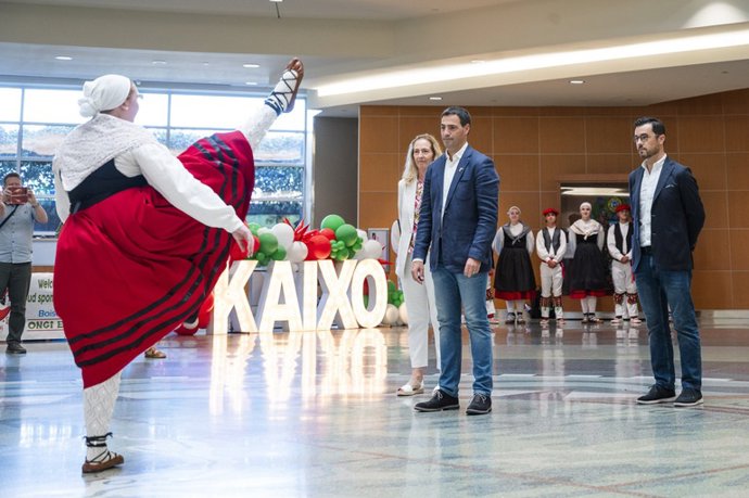 Recepción al Lehendakari, Imanol Pradales, en su viaje oficial a Boise (Idaho, EEUU) para participar en el Jaialdi