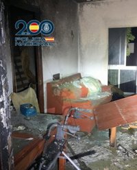 Rescatada una persona impedida de un incendio en una vivienda en San Fernando (Cádiz)