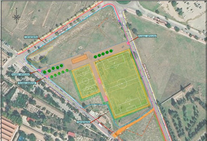 Proyecto del Campo de Fútbol Carlos III