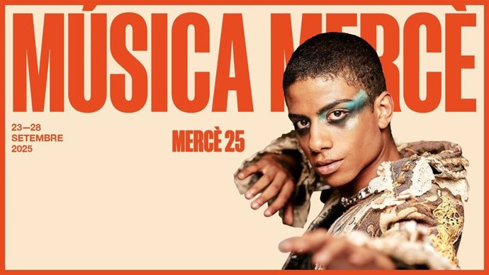 Imagen del cartel de promoción de los conciertos para las fiestas de la Mercè 2025 de Barcelona.