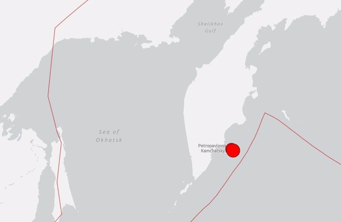 El terratrèmol de magnitud 8,8 davant de Rússia
