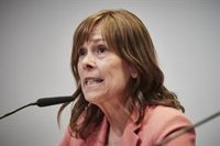 Uxue Barkos defiende el trabajo "intachable" del Gobierno que dirigió, así como su "honorabilidad" y la de su familia