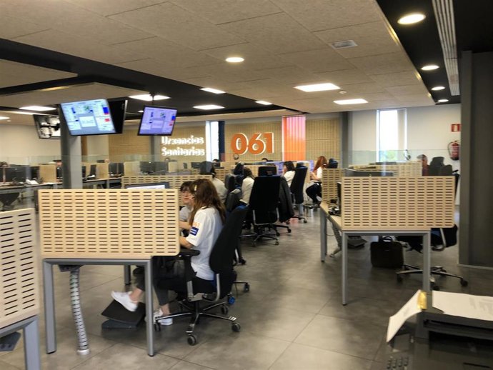 Archivo - Una sala de atención de emergencias del 061.