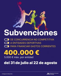 Cartel de las subvenciones.
