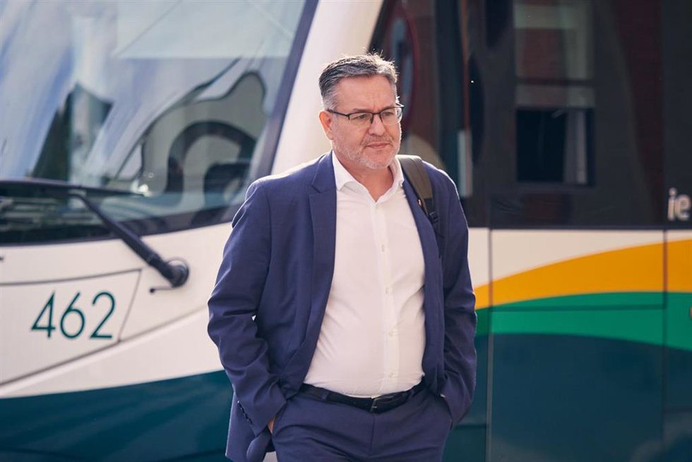 Archivo - El consejero de Universidad, Innovación y Transformación Digital del Gobierno de Navarra, Juan Luis García, en una imagen de archivo