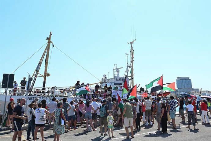 El barco 'Handala' de la Flotilla de la Libertad