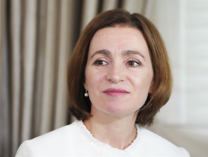 Archivo - Maia Sandu, presidenta de Moldavia